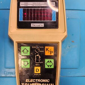 Sears Electronic Touchdown Football LCD Game -